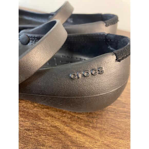 Crocs Alice Work Mary Jane Flats Black Women’s Size 7 Slip Resistant Comfort - Picture 11 of 15